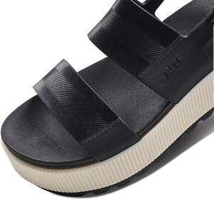 NEW! Reef Water Vista Higher Platform Sandals sz 7 NWT Color Black Vintage